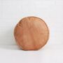 Moroccan Leather Drum Pouffe, thumbnail 1 of 2