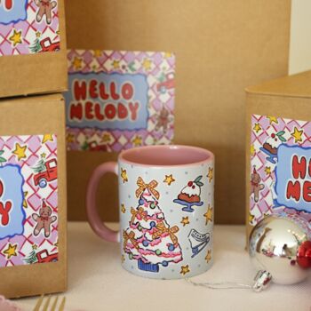 Christmas Icons Mug –Mug With Xmas Symbol Illustrations, 2 of 5