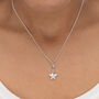 Sterling Silver Origami Star Charm Necklace, thumbnail 3 of 6