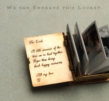 Personalised Family Album Miniature Locket Necklace, 5 of 11