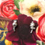 Thank You Teacher Lavender And Poppy Seed Head Sterling Silver Earrings, thumbnail 3 of 12