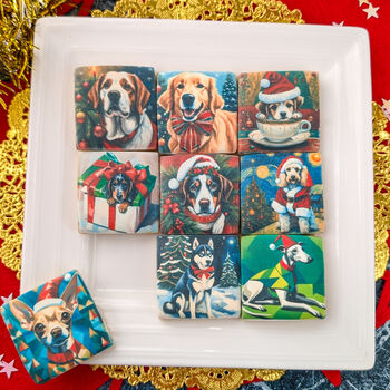 Christmas Dog Lover Biscuits Gift Box, Nine Biscuits, 7 of 8