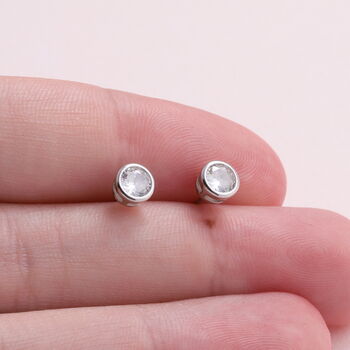'Friends Are Diamonds' Sterling Silver Earrings, 4 of 8