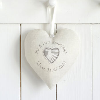 Personalised Emerald 55th Anniversary Hanging Heart Gift, 5 of 10