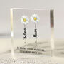 Personalised Mum Daisy Flower Acrylic Block Gift, thumbnail 1 of 3