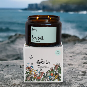 Sea Salt Large Double Wick Candle, 2 of 4