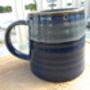 Individual Reactive Glaze Brûlée Mug In Denim Glaze, thumbnail 7 of 12