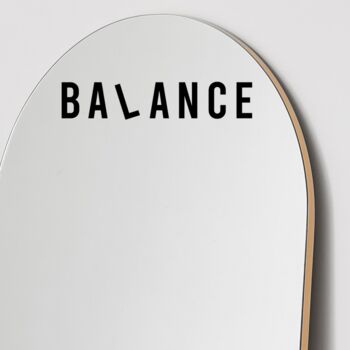 Balance Possitive Affirmation Mirror Sticker, 3 of 8