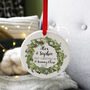 New Home Ceramic Wreath Christmas Decoration, thumbnail 10 of 11