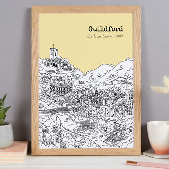 Personalised Guildford Print, 8 of 10