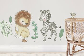Children's Safari Jungle Animals Wall Decal Stickers, 3 of 7