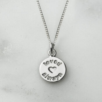 You Are Loved Always Silver 18th 21st Birthday Necklace, 3 of 6