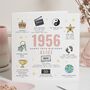 Personalised 70th Birthday Card 1956 For Mum Or Grandma, thumbnail 1 of 7