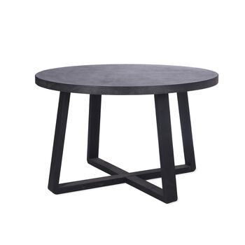 Talland Poly Cement And Steel Round Outdoor Table, 2 of 2