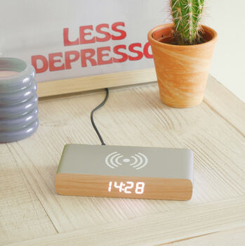 Rise Charge Wireless Charger And Digital Alarm Clock, 2 of 10