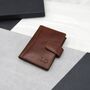 Personalised Brown Rfid Leather Travel Card Holder, thumbnail 1 of 5