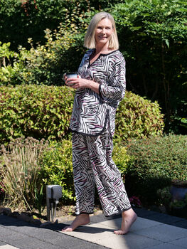 Indian Cotton Savannah Print Pyjama Set, 4 of 5