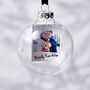 Photo Mr And Mrs Personalised Christmas Bauble, thumbnail 2 of 4