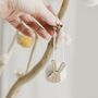 Cute Easter Bunny Hanging Pom Pom Decoration, thumbnail 3 of 6