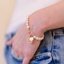 Personalised Double Charm Pearl Bracelet, thumbnail 8 of 12
