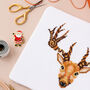 Mandala Reindeer Cross Stitch Kit, thumbnail 2 of 6