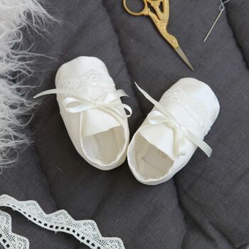 Christening Booties For Boys 'Oliver', 8 of 12