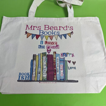 Personalised Love To Read Book Bag, 5 of 7