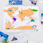 Travel Scratch Off ®'Push Pin ' Map Bundle, thumbnail 1 of 8