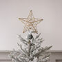 Pre Lit Gold Star Christmas Tree Topper 25 LED Battery Operated With Timer 30cm, thumbnail 2 of 3