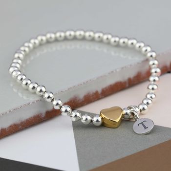 Personalised Milly Gold Plated Heart Bracelet, 2 of 7