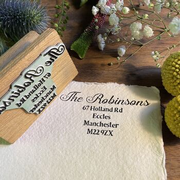 Personalised Address Stamp ~ Calligraphy, 3 of 8