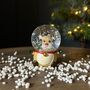 Reindeer Mini Snow Globe Christmas Decoration, thumbnail 2 of 2