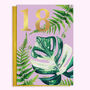 18th Birthday Houseplants Card With Gold Type, thumbnail 1 of 3