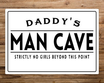Personalised Man Cave Metal Sign, 4 of 4