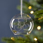 Personalised Cycling Christmas Glass Dome Bauble, thumbnail 1 of 3