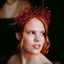 Red Bridal Crown, thumbnail 1 of 8