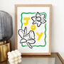 'Joy' Floral Daffodil Hand Painted Print, thumbnail 1 of 1