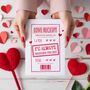 Funny 'Checking you Out' Valentine's Card, thumbnail 3 of 4