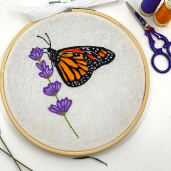 Butterfly Embroidery Kit, 8 of 11