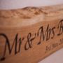 Personalised Solid Oak 'Mr And Mrs' Wedding Sign, thumbnail 1 of 3