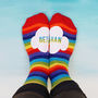 Personalised Rainbow Cloud Socks, thumbnail 2 of 4