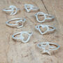Geometric Rings. Sterling Silver Shape Rings, thumbnail 8 of 12