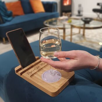 Personalised Sofa Coaster Phone Stand, 2 of 12