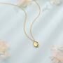 Coffee Bean Pendant Necklace In Sterling Silver, thumbnail 2 of 11