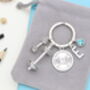 Weightlifting Gym Personalised Keyring Bodybuilding Present, thumbnail 6 of 10