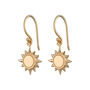 Sun Hook Earrings, Sterling Silver Or Gold Plated, thumbnail 6 of 6