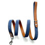 Soft Blue Leather Dog Lead, thumbnail 1 of 5