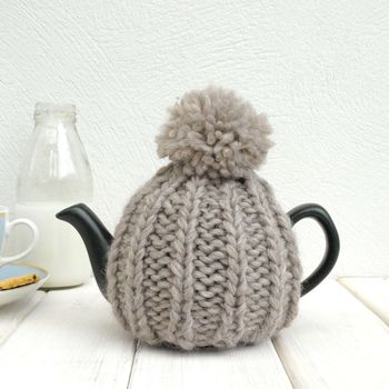 Two Cup Hand Knit Tea Cosy, 2 of 8