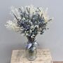 Grey Dried Flower Arrangement With Bunny Tails, thumbnail 6 of 7