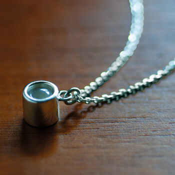 Personalised Minimalist Hidden Photo Necklace In Sterling Silver, 5 of 9